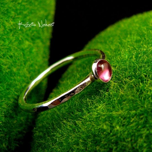 Pierścień Pink – Turmalin Srebro