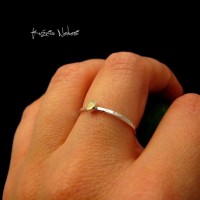 Pierścień Drobinek - Opal Etiopski Srebro 3 mm