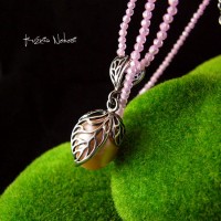 Naszyjnik z rózową Perłą - Srebro Perła