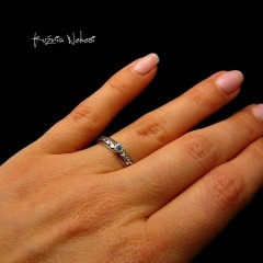 Pierścień z Topazem Sky Blue - Topaz Srebro 